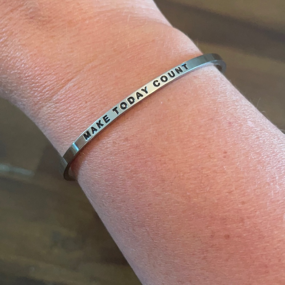 Silver MantraBand bangle